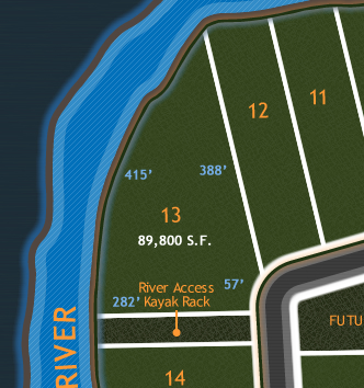 River Bluffs Lot Diagram