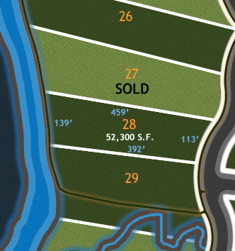 River Bluffs Lot Diagram