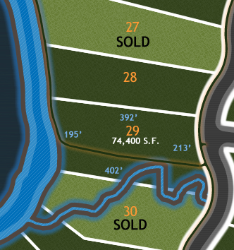 River Bluffs Lot Diagram