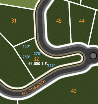 River Bluffs Lot Diagram