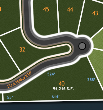 River Bluffs Lot Diagram