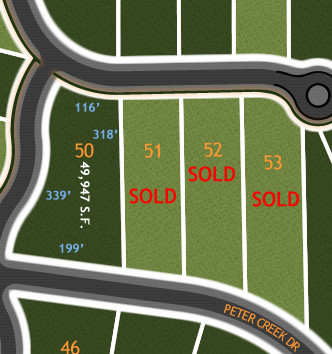 River Bluffs Lot Diagram