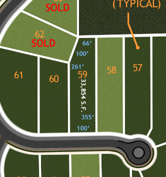 River Bluffs Lot Diagram