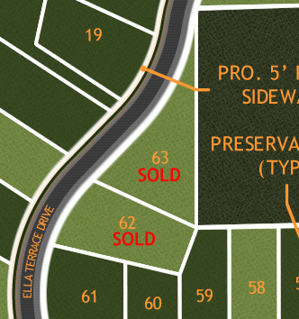 River Bluffs Lot Diagram