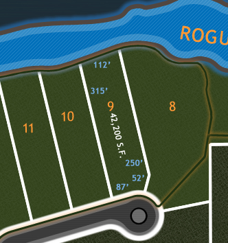 River Bluffs Lot Diagram